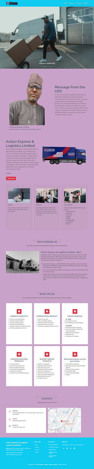 draftek systems limited website design CarbonFree Africa Consulting